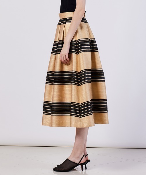 Sov.(ソブ)の「ジャガードボーダーボリュームスカート(スカート・レディース・ストライプ・38/36)」の3枚目の写真