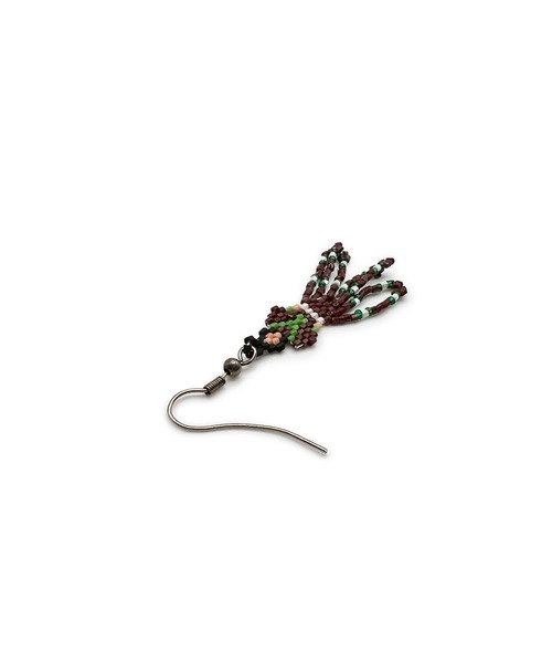 Indian Jewelry(インディアンジュエリー)の「THEATER シアターセレクト カウガールビーズフックピアス Made in USA(ピアス(両耳用)・メンズ・ブラウン・FREE)」の3枚目の写真