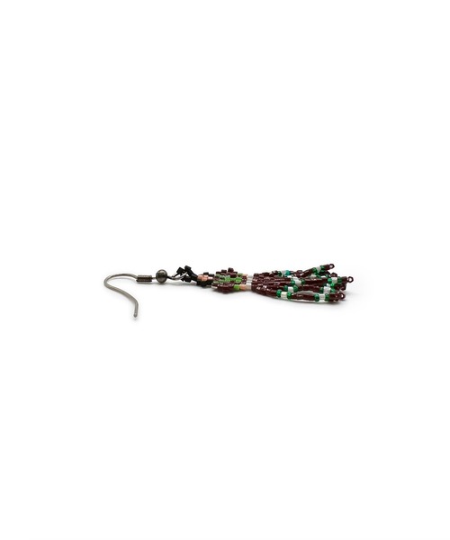 Indian Jewelry(インディアンジュエリー)の「THEATER シアターセレクト カウガールビーズフックピアス Made in USA(ピアス(両耳用)・メンズ・ブラウン・FREE)」の4枚目の写真