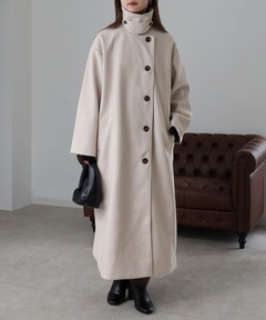 【週末限定特価】SUPER140sウールプライムオーバーステンカラ セール】《ユニセックスアイテム》SUPER140Sウールプライムオーバー