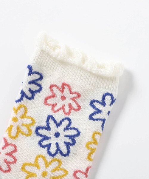 Ampersand（アンパサンド）の「お花　ソックス（ソックス/靴下・キッズ・グレー/ピンク/ブルー/アイボリー・15 /18/21）」の8枚目の写真