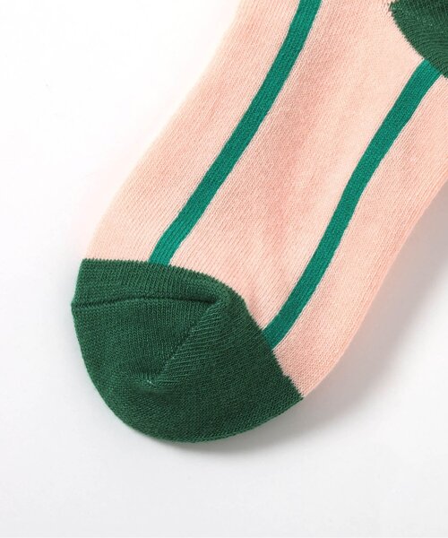 Ampersand（アンパサンド）の「お花　ソックス（ソックス/靴下・キッズ・グレー/ピンク/ブルー/アイボリー・15 /18/21）」の6枚目の写真