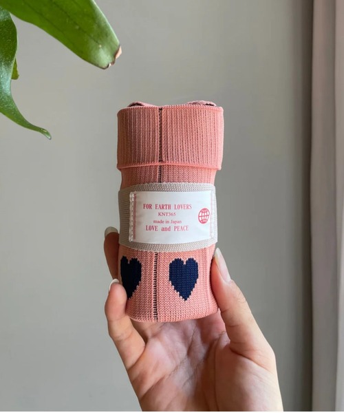 KNT365(ケイエヌティサンロクゴ)の「Co-Knitty Heart(ハンドバッグ・レディース・コーラルピンク/レッド・FREE)」の4枚目の写真