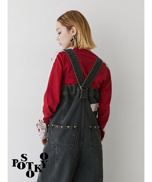 SOMETHING（サムシング）の「【something×PosTokyo】マルチWAYオールインワン（つなぎ/オールインワン・レディース・グレー/ブラック・MEDIUM）」の17枚目の写真