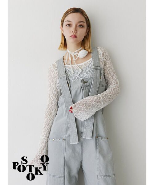 SOMETHING（サムシング）の「【something×PosTokyo】マルチWAYオールインワン（つなぎ/オールインワン・レディース・グレー/ブラック・MEDIUM）」の22枚目の写真