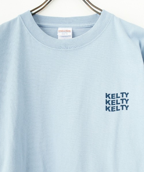 KELTY（ケルティ）の「[KELTY/ケルティ] 別注 マウンテンロゴ バックプリントTシャツ（Tシャツ/カットソー・レディース・サックスブルー/アッシュグレー/ホワイト/スミクロ/ネイビー・XS/S/M/L）」の18枚目の写真