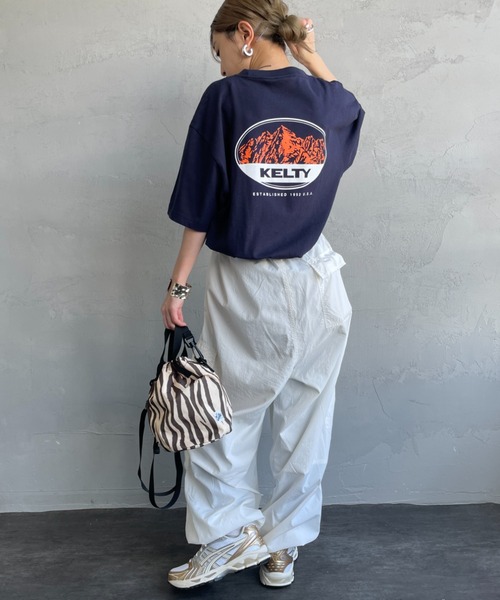 tシャツ 「KELTY/ケルティ」 別注 マウンテンロゴ バックプリントTシャツ レディース メンズ セール】[KELTY/ケルティ] 別注 マウンテンロゴ バックプリントT