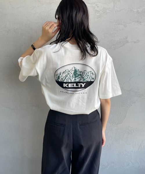 tシャツ 「KELTY/ケルティ」 別注 マウンテンロゴ バックプリントTシャツ レディース メンズ セール】[KELTY/ケルティ] 別注 マウンテンロゴ バックプリントT