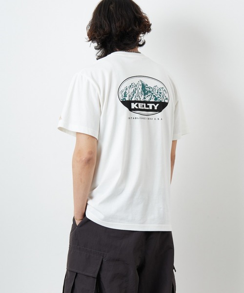 tシャツ 「KELTY/ケルティ」 別注 マウンテンロゴ バックプリントTシャツ レディース メンズ セール】[KELTY/ケルティ] 別注 マウンテンロゴ バックプリントT