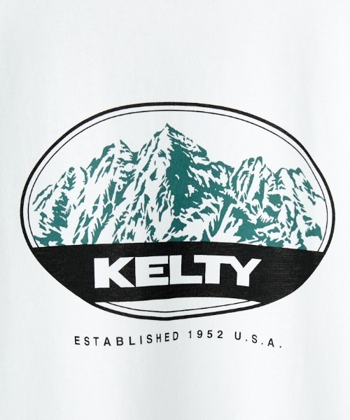 KELTY（ケルティ）の「[KELTY/ケルティ] 別注 マウンテンロゴ バックプリントTシャツ（Tシャツ/カットソー・レディース・サックスブルー/アッシュグレー/ホワイト/スミクロ/ネイビー・XS/S/M/L）」の10枚目の写真