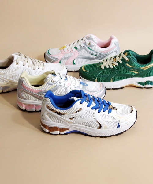 ASFVLT（アスファルト）の「ASFVLT (アスファルト) / ローカットスニーカー CITY RUN（スニーカー・レディース・ダークグリーン/ホワイト×ブルー/ホワイト/シルバー系1/シルバー系・36/37/38/39/40/41/42/43/44/45）」の6枚目の写真