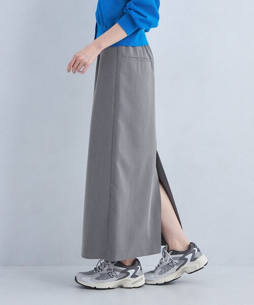 PROTAGONISTA（プロタゴニスタ）の「【別注】＜PROTAGONISTA＞ロゴ タイト スカート（スカート・レディース・ベージュ/グレー・FREE）」の5枚目の写真