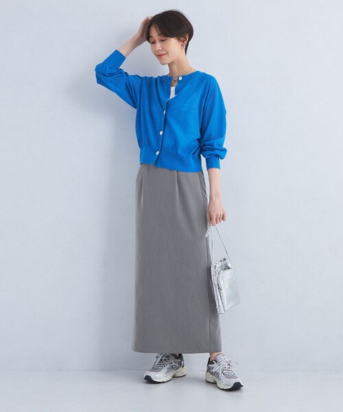 PROTAGONISTA（プロタゴニスタ）の「【別注】＜PROTAGONISTA＞ロゴ タイト スカート（スカート・レディース・ベージュ/グレー・FREE）」の6枚目の写真