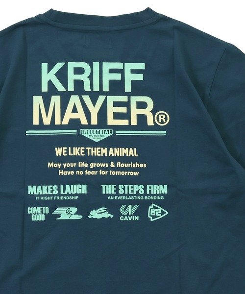 KRIFF MAYER Kid's Collection(クリフメイヤーキッズコレクション)の「【綿100%】楽LUCK-T(ロゴ)(Tシャツ/カットソー・キッズ・オフホワイト/チャコール/オレンジ/ネイビー/ライトグリーン・120/130/140/150/160/170)」の5枚目の写真