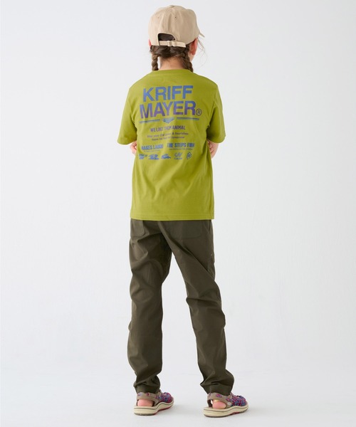 KRIFF MAYER Kid's Collection(クリフメイヤーキッズコレクション)の「【綿100%】楽LUCK-T(ロゴ)(Tシャツ/カットソー・キッズ・オフホワイト/チャコール/オレンジ/ネイビー/ライトグリーン・120/130/140/150/160/170)」の8枚目の写真