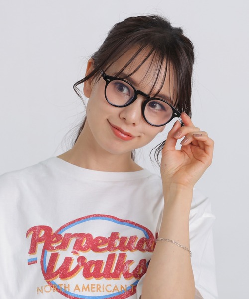 ALTROSE（アルトローズ）の「ボストンメガネ（メガネ・レディース・クリア/ブラック/ブラウン・FREE）」の2枚目の写真