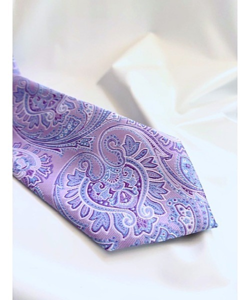 Sakka(サッカ)の「ペイズリーネクタイ(ネクタイ・メンズ・ブルー/ダークグリーン/イエロー/ダークオレンジ/ボルドー/シャーベット/ライトブルー/ライトパープル・FREE)」の5枚目の写真