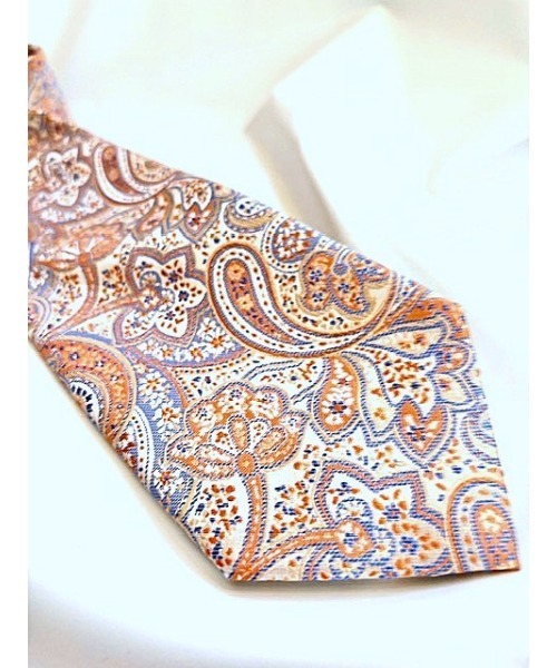 Sakka(サッカ)の「ペイズリーネクタイ(ネクタイ・メンズ・ブルー/ダークグリーン/イエロー/ダークオレンジ/ボルドー/シャーベット/ライトブルー/ライトパープル・FREE)」の8枚目の写真