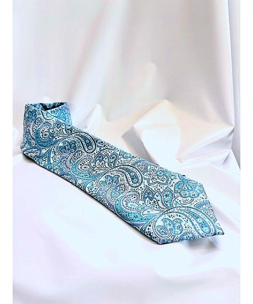 Sakka(サッカ)の「ペイズリーネクタイ(ネクタイ・メンズ・ブルー/ダークグリーン/イエロー/ダークオレンジ/ボルドー/シャーベット/ライトブルー/ライトパープル・FREE)」の16枚目の写真