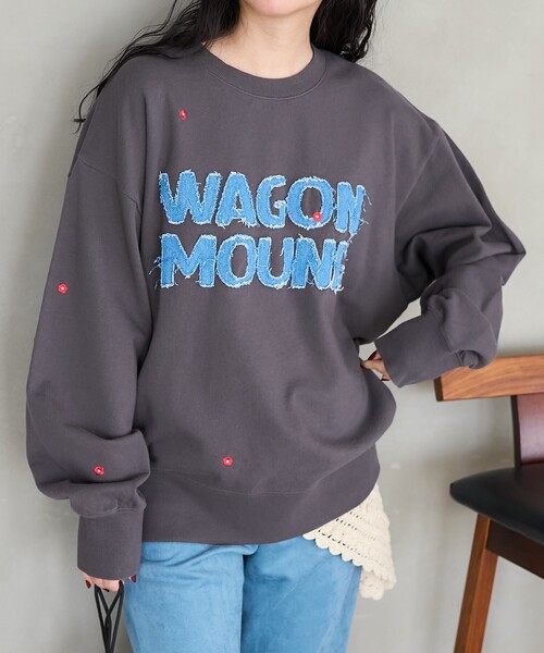 TALLEY NYロゴ スウェット Sサイズ デニムブルー トップス