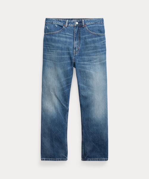 POLO RALPH LAUREN（ポロ ラルフ ローレン）の「リラックス テーパード ジーンズ（デニムパンツ・レディース・ブルー・29R/28R/27R/26R/25R/24R）」の3枚目の写真