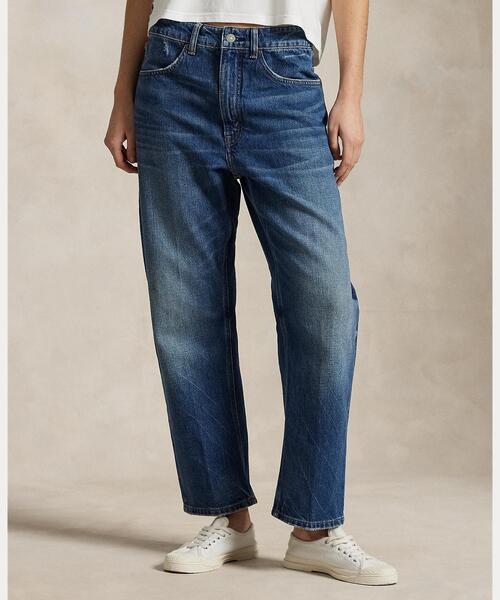 POLO RALPH LAUREN（ポロ ラルフ ローレン）の「リラックス テーパード ジーンズ（デニムパンツ・レディース・ブルー・29R/28R/27R/26R/25R/24R）」の2枚目の写真