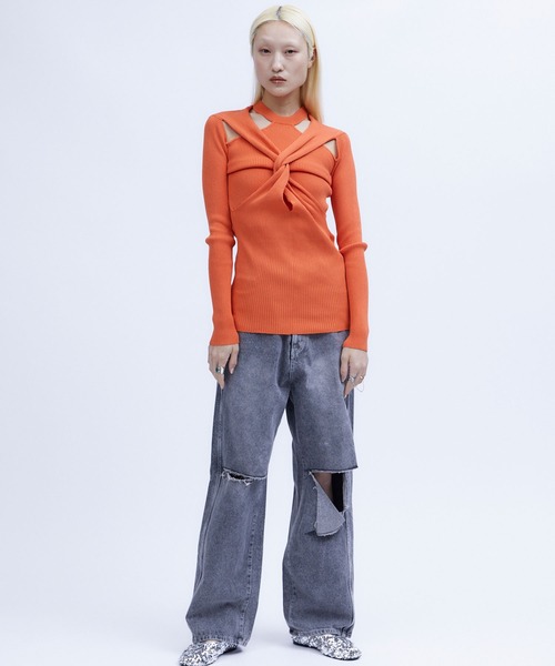 ツイストニットトップ TWIST KNIT TOPS / ツイストニットトップス（その他トップス