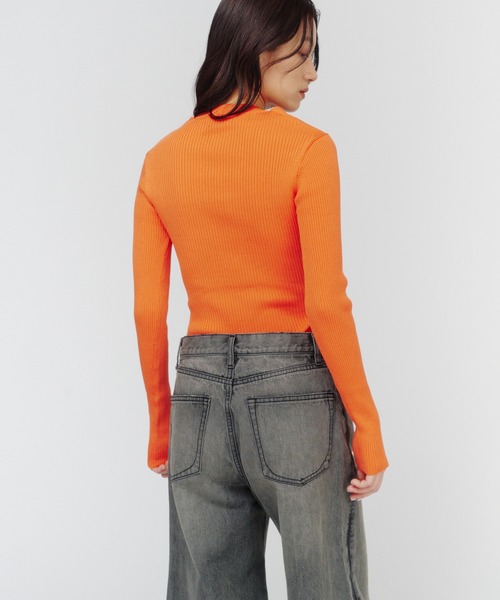 THINGS THAT MATTER(シングス ザット マター)の「TWIST KNIT TOPS / ツイストニットトップス(その他トップス・レディース・ブラック/ミント/アイボリー/オレンジ・FREE)」の19枚目の写真