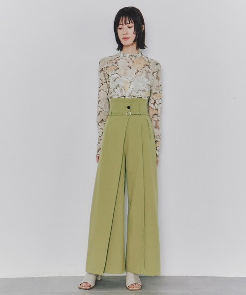 シリーズ累計販売数23,000本突破！】HAKAMAラップワイドパンツ｜細見え