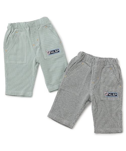 kladskap(クレードスコープ)の「ワンポイント刺しゅうストライプ6分丈パンツ(その他パンツ・キッズ・ライトカーキ/トップグレー・90cm/100cm/110cm/120cm/130cm)」の10枚目の写真