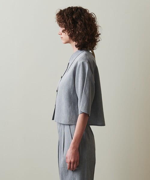 Steven Alan（スティーブンアラン）の「＜Steven Alan＞ショートスリーブ シャツ（シャツ/ブラウス・レディース・ブラック/ライトブルー/ベージュ・M/S）」の11枚目の写真