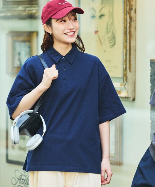 【期間限定】AURALEE ネイビー ポロシャツ サイズ4 4．6オンス ポロシャツ MS3118－8 ネイビー| 作業服