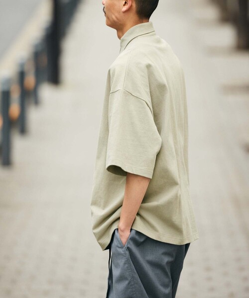 FREAK'S STORE（フリークスストア）の「限定展開 9オンス Heavyweight ビッグシルエット ヘビーウェイト ポロシャツ/オーバーサイズポロ（ポロシャツ・メンズ・ベージュ/ネイビー/グレー/ホワイト/チャコールグレー/ブラック・SMALL/MEDIUM/LARGE/X-SMALL）」の20枚目の写真