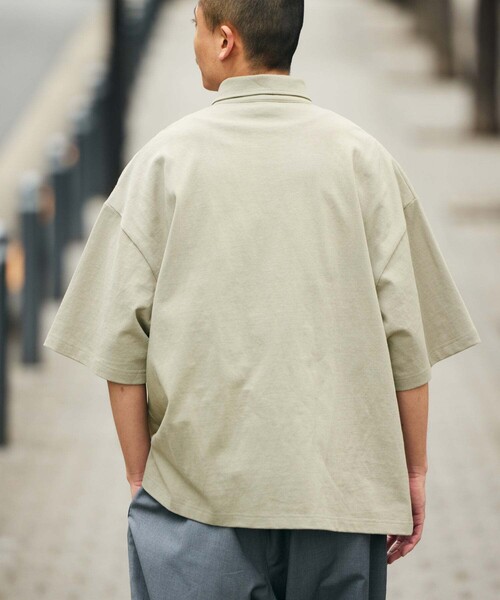 FREAK'S STORE（フリークスストア）の「限定展開 9オンス Heavyweight ビッグシルエット ヘビーウェイト ポロシャツ/オーバーサイズポロ（ポロシャツ・メンズ・ベージュ/ネイビー/グレー/ホワイト/チャコールグレー/ブラック・SMALL/MEDIUM/LARGE/X-SMALL）」の19枚目の写真