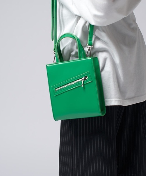 Lui's（ルイス）の「【Neucon/ニューコン】2way ショルダーショッパーバッグ（ショルダーバッグ・メンズ・ブラック/グリーン・FREE）」の16枚目の写真