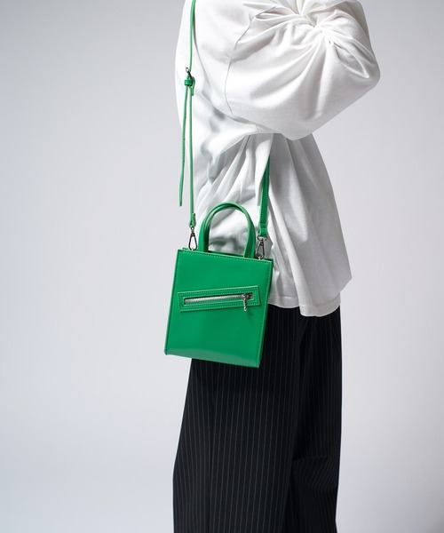 Lui's（ルイス）の「【Neucon/ニューコン】2way ショルダーショッパーバッグ（ショルダーバッグ・メンズ・ブラック/グリーン・FREE）」の15枚目の写真