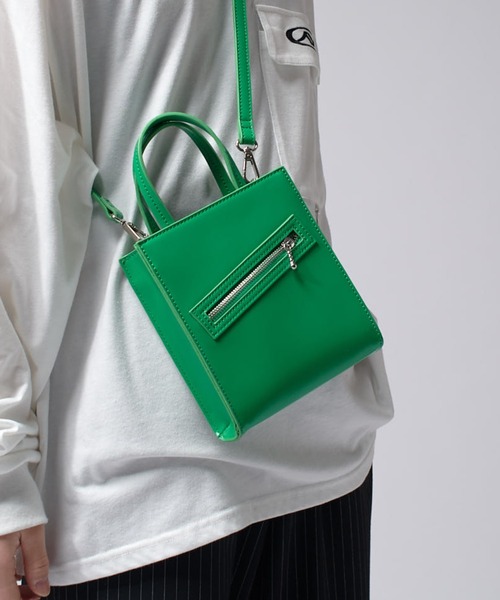 Lui's（ルイス）の「【Neucon/ニューコン】2way ショルダーショッパーバッグ（ショルダーバッグ・メンズ・ブラック/グリーン・FREE）」の19枚目の写真