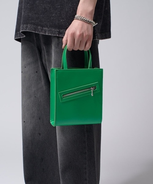 Lui's（ルイス）の「【Neucon/ニューコン】2way ショルダーショッパーバッグ（ショルダーバッグ・メンズ・ブラック/グリーン・FREE）」の18枚目の写真