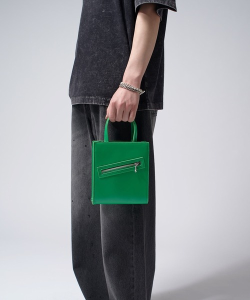 Lui's（ルイス）の「【Neucon/ニューコン】2way ショルダーショッパーバッグ（ショルダーバッグ・メンズ・ブラック/グリーン・FREE）」の17枚目の写真