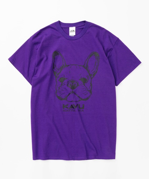 KAVU（カブー）の「KAVU/カブー Dog Tee/ドッグティー（Tシャツ/カットソー・メンズ・インディゴブルー/パープル/レッド/ヘザーグレー/アッシュグレー/チャコールグレー/ホワイト・X-LARGE/LARGE/MEDIUM）」の6枚目の写真
