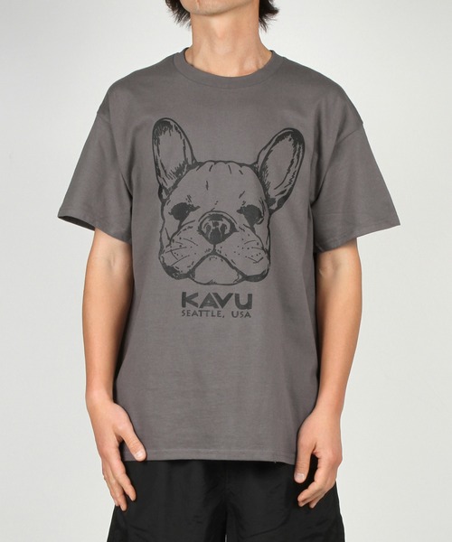 KAVU（カブー）の「KAVU/カブー Dog Tee/ドッグティー（Tシャツ/カットソー・メンズ・インディゴブルー/パープル/レッド/ヘザーグレー/アッシュグレー/チャコールグレー/ホワイト・X-LARGE/LARGE/MEDIUM）」の3枚目の写真