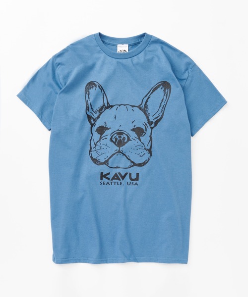 KAVU（カブー）の「KAVU/カブー Dog Tee/ドッグティー（Tシャツ/カットソー・メンズ・インディゴブルー/パープル/レッド/ヘザーグレー/アッシュグレー/チャコールグレー/ホワイト・X-LARGE/LARGE/MEDIUM）」の5枚目の写真
