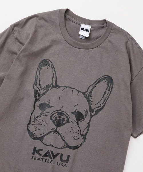 KAVU（カブー）の「KAVU/カブー Dog Tee/ドッグティー（Tシャツ/カットソー・メンズ・インディゴブルー/パープル/レッド/ヘザーグレー/アッシュグレー/チャコールグレー/ホワイト・X-LARGE/LARGE/MEDIUM）」の14枚目の写真
