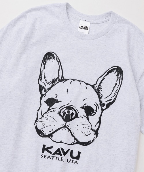 KAVU（カブー）の「KAVU/カブー Dog Tee/ドッグティー（Tシャツ/カットソー・メンズ・インディゴブルー/パープル/レッド/ヘザーグレー/アッシュグレー/チャコールグレー/ホワイト・X-LARGE/LARGE/MEDIUM）」の17枚目の写真