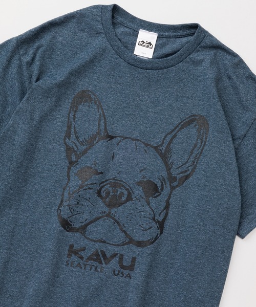 KAVU（カブー）の「KAVU/カブー Dog Tee/ドッグティー（Tシャツ/カットソー・メンズ・インディゴブルー/パープル/レッド/ヘザーグレー/アッシュグレー/チャコールグレー/ホワイト・X-LARGE/LARGE/MEDIUM）」の20枚目の写真