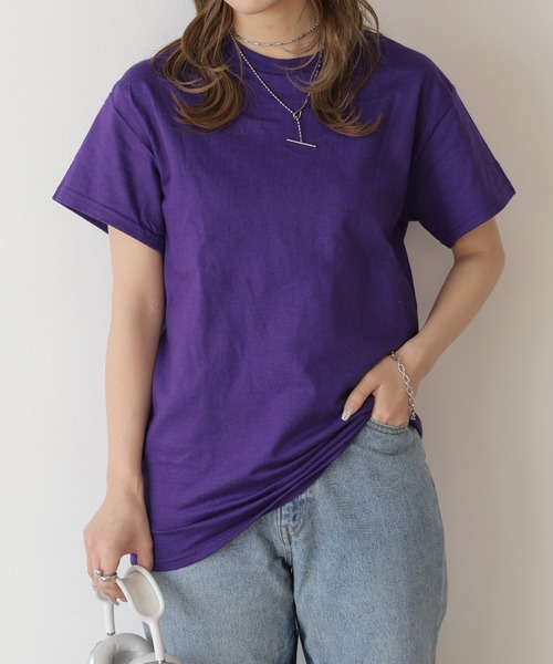 GILDAN（ギルダン）の「【GILDAN】ギルダン/ 色・サイズ展開豊富 クルーネック Tシャツ ウルトラコットン100% 6.0oz ベーシック無地カットソー ビッグサイズ ヘビーウェイト 2026年春夏（Tシャツ/カットソー・レディース・カーキ/オリーブ/ライトブルー/イエロー系その他/ライトピンク/ダークグリーン/ダークブラウン/ライム/パープル/チャコール/ロイヤルブルー/ライトパープル/オレンジ/ネイビー/ブラック/ホワイト/ナチュラル・S/M/L/XL）」の13枚目の写真