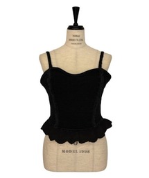 キャミソール Honey mi Honey - HONEY MI HONEY cotton frill ribbon cami cotton frill ribbon camisole