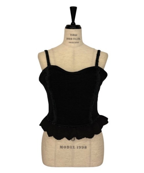 キャミソール cotton frill denim bustier セール】cotton frill denim bustier（キャミソール）｜HONEY MI