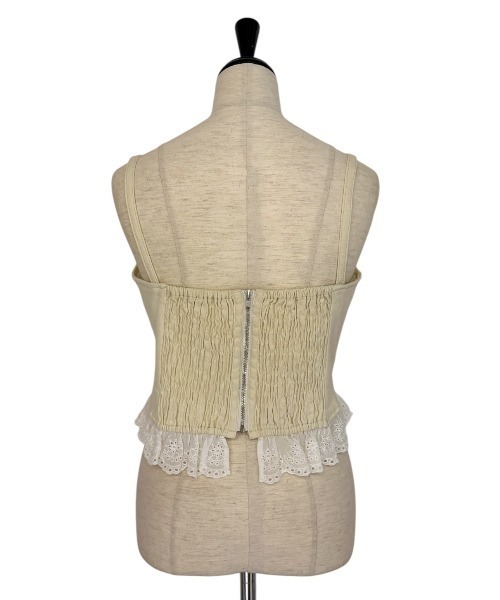 キャミソール cotton frill denim bustier セール】cotton frill denim bustier（キャミソール）｜HONEY MI