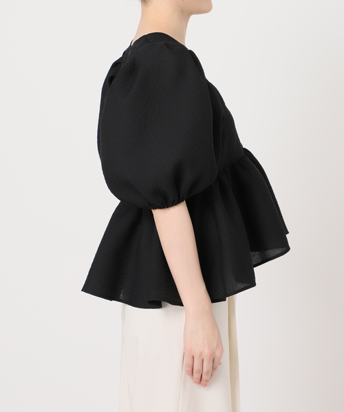 NOBLE シアーノイズジャガードブラウス ノーブル NOBLE 《追加予約》シアーノイズジャガードブラウス